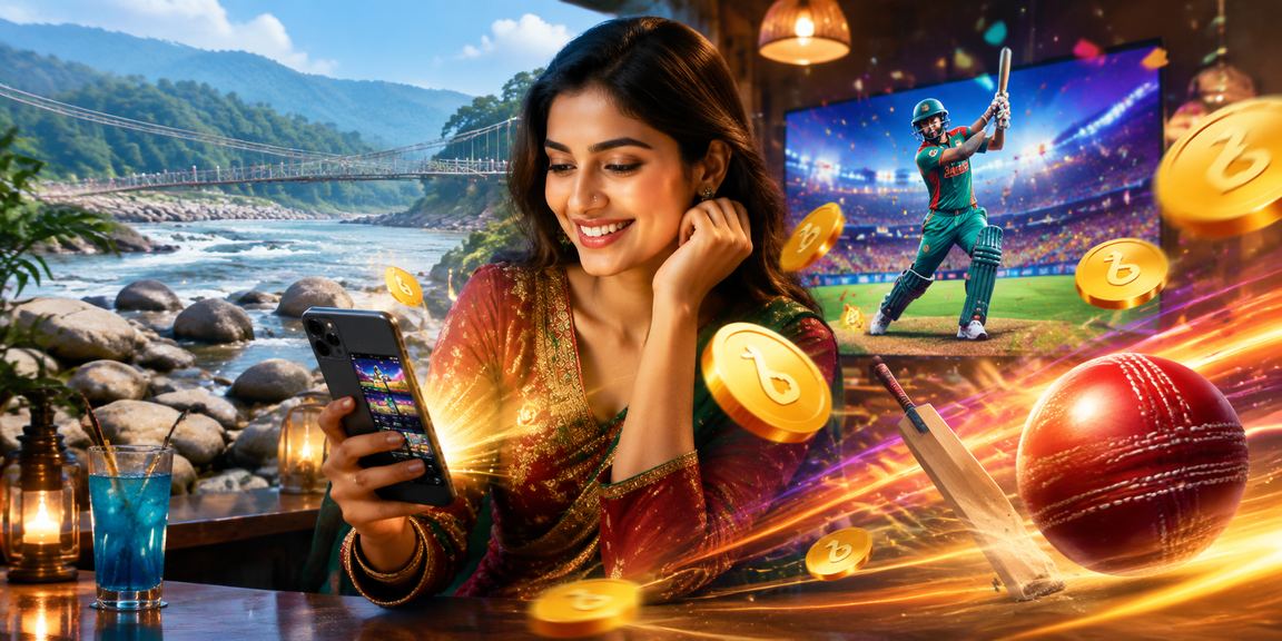 সিলেটে বাংলাদেশি টাকা ও ক্রিকেট বেটিং প্ল্যাটফর্ম ব্যবহারের দৃশ্য